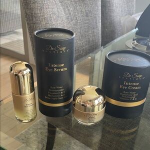 Intense Eye Serum & Cream Set - Gold and Black